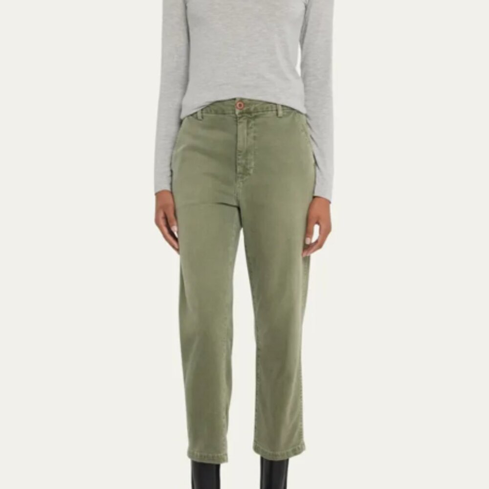 EUC AMO Green Crop Pants Size 28 / Size 8